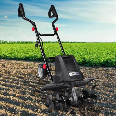 Produktbild von BRAST Motorhacke Gartenfräse Elektro | 1200 Watt | 40cm Arbeitsbreite | Schutzblech Antiblockierkupplung & Sicherheitsschalter
