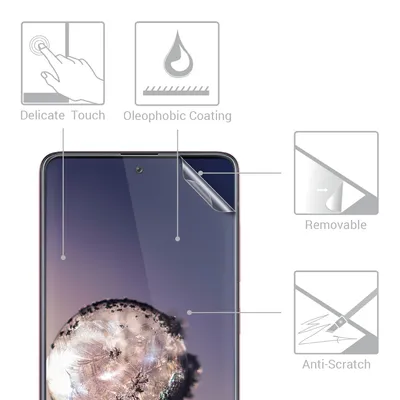Produktbild von kwmobile 3x Displayschutzfolie kompatibel mit Samsung Galaxy A71 Folie - klare Schutzfolien Set in transparent