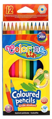 Produktbild von Colorino Kids Kredki ołówkowe, 12 kolorów, heksagonalne