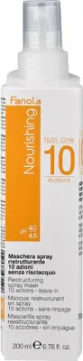 Produktbild von Fanola Nutricare Nutri-One 10 Actions, Frauen, Professionelle Haarspülung, trockenes Haar, Widerspenstiges Haar, Alle Farben, Anti-Frizz, Feuchtigkeitsspendend, Nährend, Schutz, Reparatur, Glanz, Glättend, Weichmachend,..., 200 ml