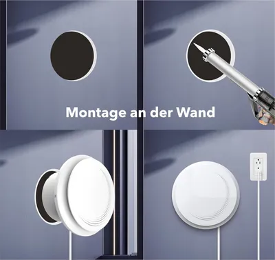 Produktbild von Badventilator 150mm - Stil ≤34 dB - Einfache Installation für Badezimmer, Küchen und Garagen