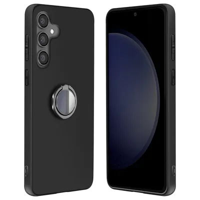 Image de Avizar, étui à anneaux pour Galaxy M55, compatible avec les supports magnétiques, noir