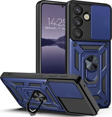 Produktbild von Armor Handyhülle für Samsung Galaxy S25 FE Kameraschutz Handy Panzer Case Cover Schutzhülle Outdoor Farbe: Blau