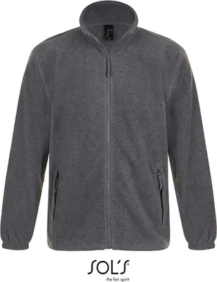 Produktbild von SOLs 55000 | Fleecejacket North / Herren Jacke bis 5XL - Farbe: Grey Melange - Größe: M