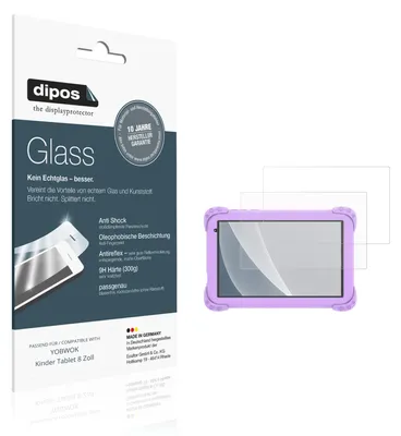 Obrázok produktu pre 2x dipos GlassAR YOBWOK Kinder Tablet 8 Zoll