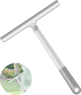 Produktbild von Duschabzieher, 360° drehbarer verlängerter Griff, Mehrzweck-Silikonabzieher mit für Dusche, Badezimmer, Spiegel, Reinigung von Glas, Fliesen, Fenstern