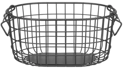 Produktbild von Blomus Aufbewahrungskorb Kago Anthracite Rund (29 cm)