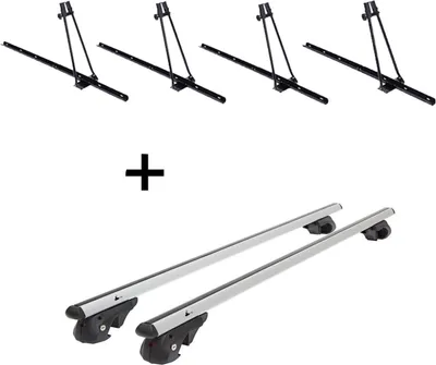 Obrázok produktu pre 4x nosič bicyklov ORION + strešný nosič VDP004 L kompatibilný s pre Opel Zafira A 1998-2004