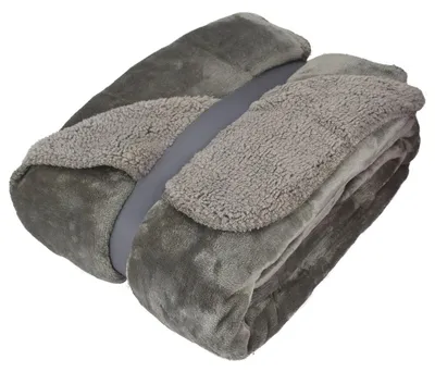 Produktbild von Kuscheldecke mit Flanell und Sherpa 150x200cm Kuscheldecke in 9 Farben