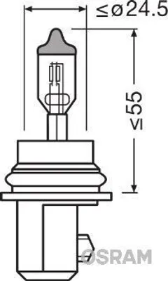 Produktbild von Osram HB5 Original Line 9007 Autolampe (1 Stück)