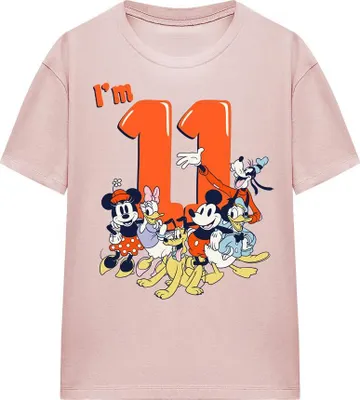 Obrázek produktu pro Mickey Mouse & Friends - dámské tričko, 11. narozeniny TV25362 (S) (růžová)