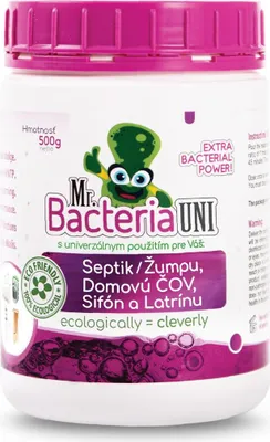 Image de Activateur Mr.Bacteria UNI 4v1, pour fosses septiques, siphons, stations d'epuration et latrines, 500 g