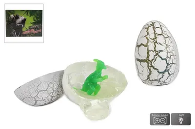 Produktbild von Dinoworld Kneteei mit Dinosaurier und Licht 9cm
