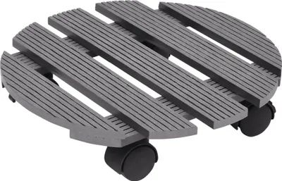 Obrázok produktu pre vidaXL Valec na rastliny 2 ks Sivý Ø30x7,5 cm WPC