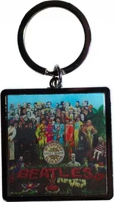 Immagine prodotto di Portachiavi con stampa fotografica dell'album Sgt Pepper dei Beatles