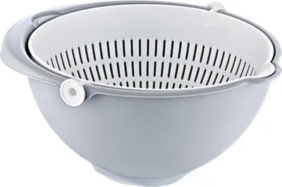Productafbeelding van keeeper 1052713000000 keeeper 2-in-1 kom-zeef "stella", klein, nordisch grijs