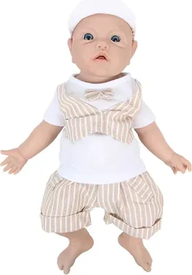 Zdjęcie produktu dla Silikonowe lalki noworodki, realistyczny wygląd, ciężki korpus, 43 cm (16,92 cala) chłopiec