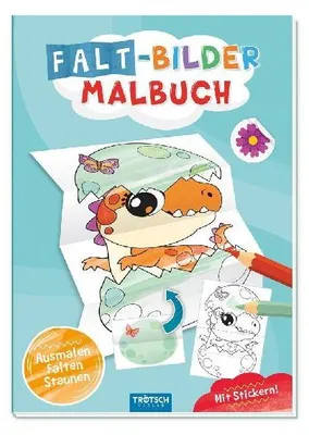 Produktbild von Trötsch Malbuch Faltbilder-Malbuch Dino