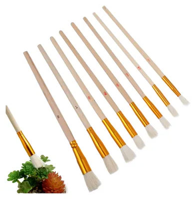 Produktbild von 8 Stücke Bestäubungspinsel für manuelle Bestäubung von Sukkulenten Bonsai Tomaten Pflanzen Bestäubungsschutz