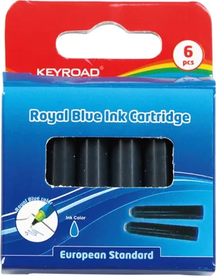 Immagine prodotto di Cartucce per penna KEYROAD 6 pezzi blu