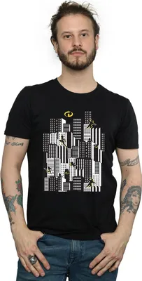 Produktbild von The Incredibles - T-Shirt für Herren BI876 (L) (Schwarz)