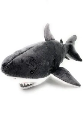 Image de Onwomania Peluche Tissu Animal Requin Blanc Poisson Méga géant 54cm Gris