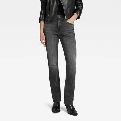 Produktbild von G-STAR RAW DENIM STRACE STRAIGHT WMN D632-G108 WORN IN BLACK MOON Damen Jeans