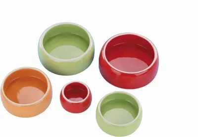 Produktbild von NOBBY Keramik Futtertrog, rot, Ø 8 cm, 125 ml