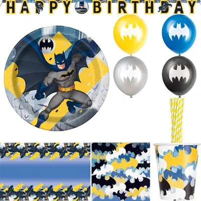 Produktbild von Party Deko Set Batman Geburtstag Dekoration Kindergeburtstag