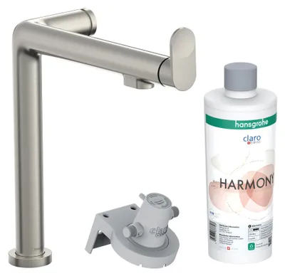 Zdjęcie produktu dla Hansgrohe Aqittura M91 - Bateria zlewozmywakowa z filtrem, wykończenie stal nierdzewna 76802800
