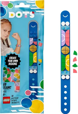 Produktbild von LEGO 41911 DOTS Retro Armband, Kinderarmband, Kinderschmuck, Basteln für Kinder