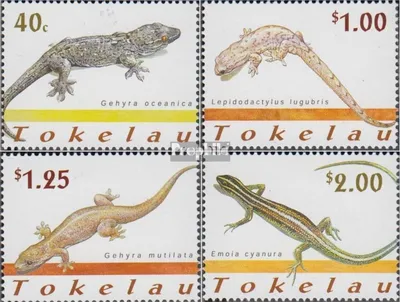 Produktbild von Briefmarken Tokelau 2001 Mi 298-301 (kompl.Ausg.) postfrisch Reptilien