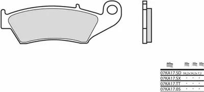 Obrázok produktu pre Brzdové doštičky BREMBO Off-Road Sintered Metal - 07KA17SD