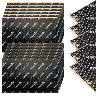 Obrázok produktu pre Samolepiaca izolačná fólia Alubutyl (izolačná doska 2 mm, 17 kusov, každá 40 × 25 cm)
