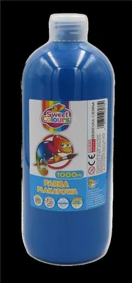 Produktbild von Farba plakatowa zielona ciemno niebieska 1000ml
