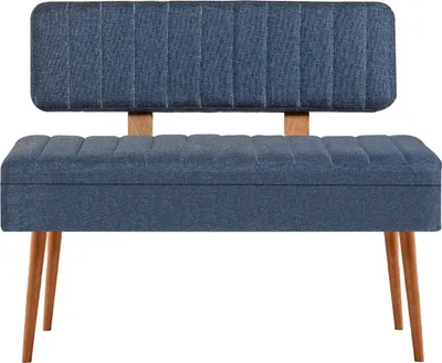 Produktbild von Skye Decor, Vina 1048 - 2 - Atlantic, Dark Blue, Sitzbänke, Bank, Atlantische Kiefer, 110 x 82,5 x 40 cm