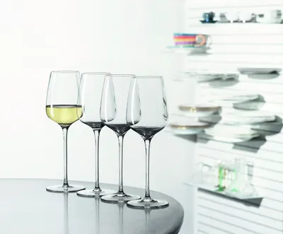 Zdjęcie produktu dla Kieliszek do białego wina Spiegelau Willsberger Anniversary, zestaw 4 sztuk, kieliszek do białego wina, kieliszek do wina, szkło kryształowe, 365 ml, 1416182