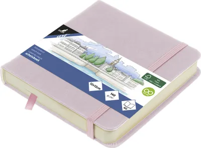 Produktbild von kangaro Skizzenbuch 80 Blatt 120 x 120 mm violett