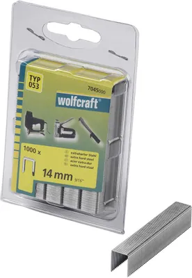 Obrázek produktu pro Wolfcraft Široké sponky do sponkovačky výška 14 mm 1000 ks 7045000