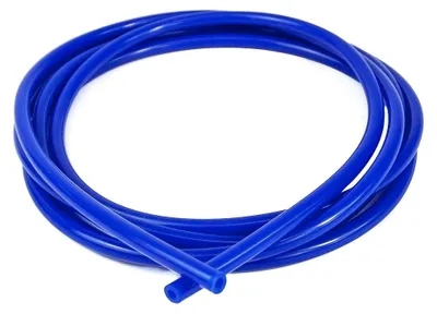 Staubsaugerschlauch aus Silikon, 4 mm x 3 m, Blau