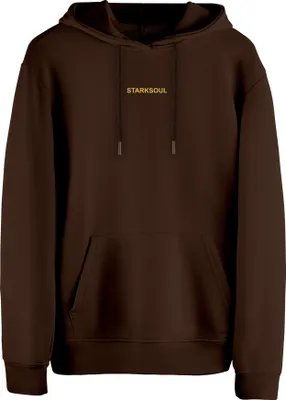 Produktbild von Stark Soul®  Hoodie - Kapuzen-Sweater EMBOSSED, Damen und Herren, 270 GSM - innen angeraut - French Terry, Farbe: Braun, Gr: M