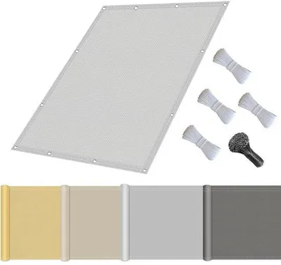 Productafbeelding van Zonnenschaduwzeil met Montagetouwen - Waterdicht, 1 x 3 m