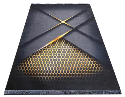 Image de Tapis NOIR ET OR 05 noir et or 160 x 220 cm