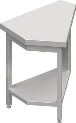 Produktbild von Neutralausgabe 45° Inneneckmodul 644x814x880 mm, Edelstahlarbeitsplatte