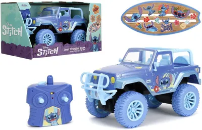 Imagen del producto de Coche de control remoto Disney Stitch. Coche a control remoto