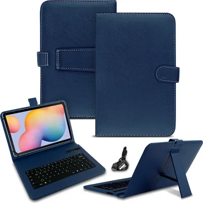 Produktbild von Hülle für Samsung Galaxy Tab S11 S10 S9 FE Tasche Bluetooth Tastatur QWERTZFarben:Blau