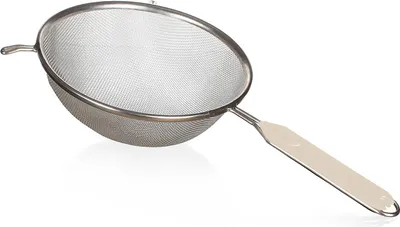 Zdjęcie produktu dla Cedzak stalowy 19,5cm z plastikowym uchwytem