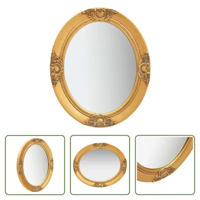 Image de The Living Store miroir mural style baroque 50x60 cm doré