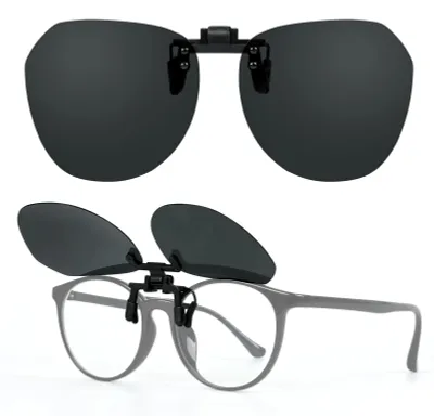 Produktbild von Clip-On Sonnenbrille gepolarisiert, UV400 Schutz, für Brillen, Uni, zum Autofahren