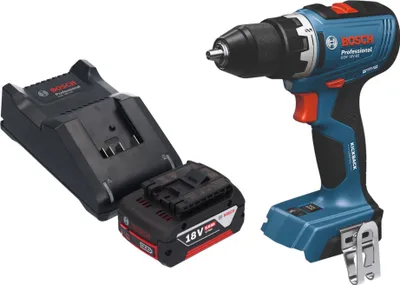 Image de Bosch GSB 18V-65 Professional Perceuse-visseuse à percussion sans fil 18 V 65 Nm Brushless + 1x batterie 5,0 Ah + chargeur